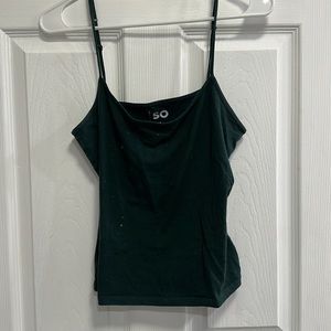 dark green Spaghetti strap